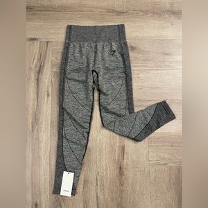 Gymshark Hyper Amplify Leggings - Black Marl/Black NWT